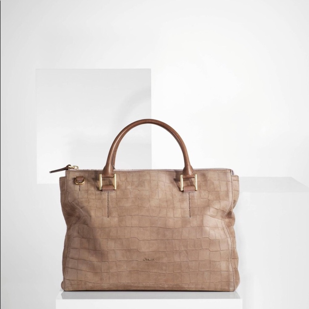Paul Smith LUCY bag purse- dusty grey mock croc